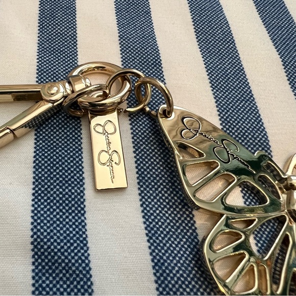 Jessica Simpson Gold Butterfly Bag Charm or Key Holder - Picture 3 of 7